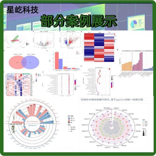 生信分析2-9分整套服务MR孟德尔随机化单细胞测序分析火山图热图