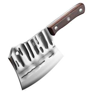 王麻子古法锻打砍骨刀厨房家用斩切两用刀屠夫商用坎刀厨师切菜刀