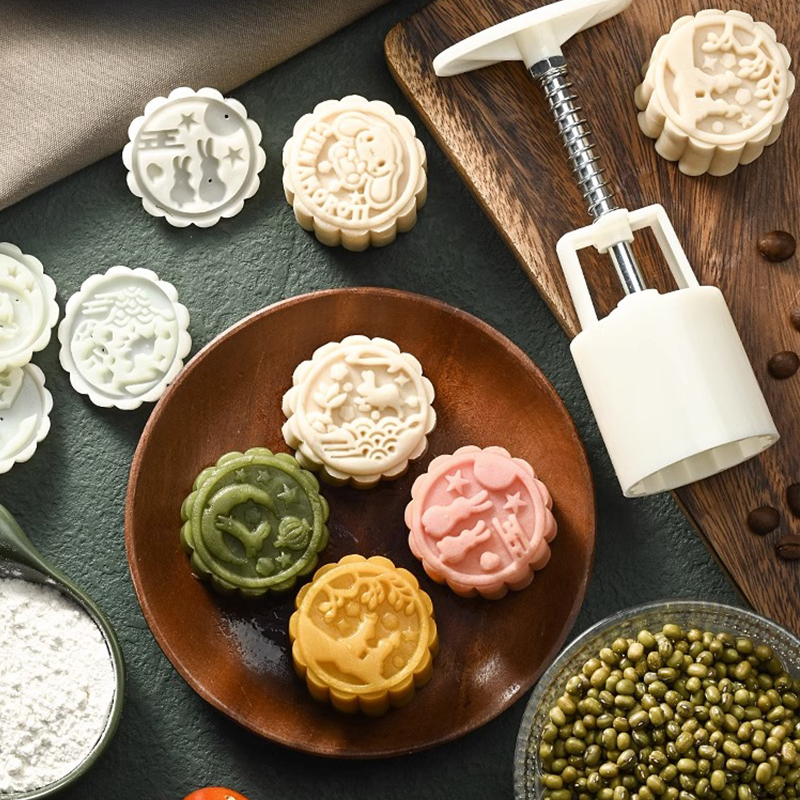 月饼模具2023新款手压式烘焙家用