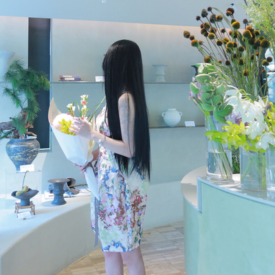 孙智惠「午后伊甸园」无袖连衣裙