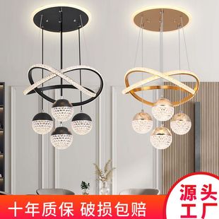 餐厅吊灯饭厅灯2023新款 饰灯 现代简约厨房灯商铺创意吧台灯门厅装