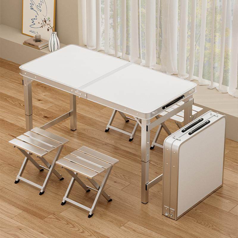 摆摊桌子折叠桌子户外便携式桶露营野餐夜市地摊开工桌椅可升降折