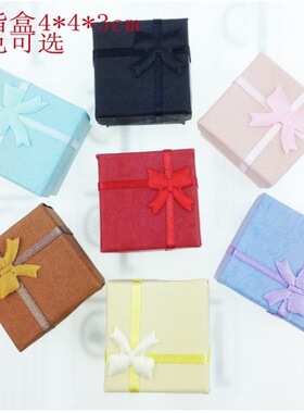 H003 韩式蝴蝶结精美女首饰盒耳钉 火爆热款地摊2元店混批低价