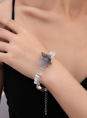 新中式灵狐手链个性清冷感手环简约小众百搭手串设计感手饰女