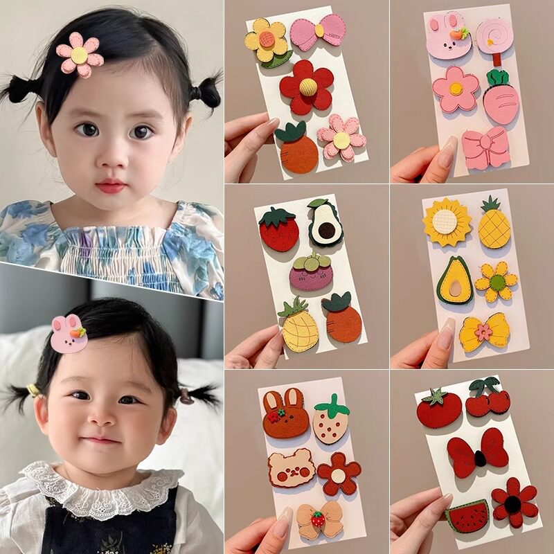 婴儿胎毛魔术贴头饰宝宝发卡不伤发碎发儿童刘海贴女童发夹发饰女