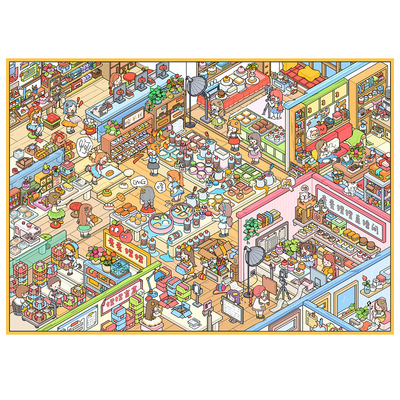 【造景贴纸】雀麦12.0公主美食童话废土街景立体微缩场景解压pet