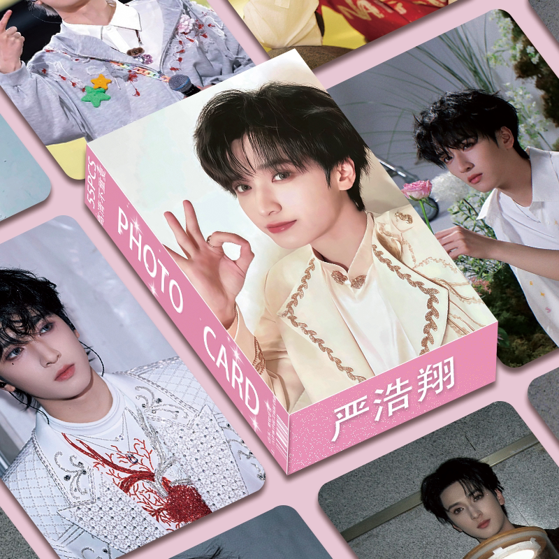 时代少年团严浩翔应援周边卡片 55张不重复三寸小卡明星周边收藏