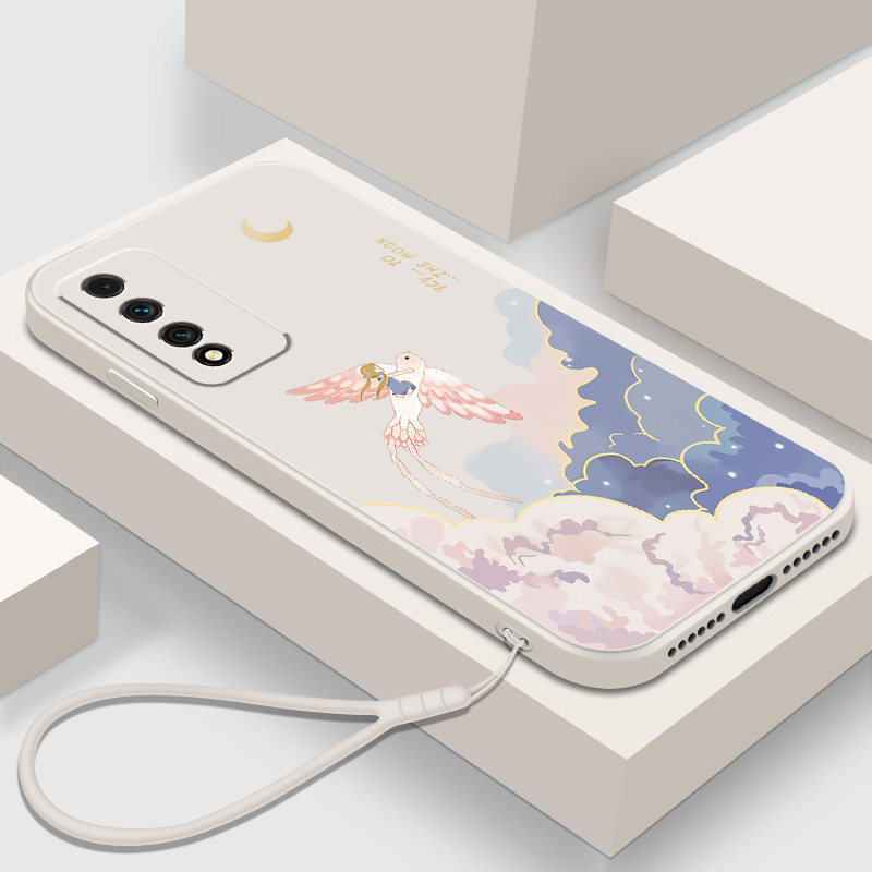中国风适用华为nzoneS7Pro手机壳液态硅胶智选SP200新款软壳中国移动S7Pro全包女款荣耀play5Tpro防摔保护套
