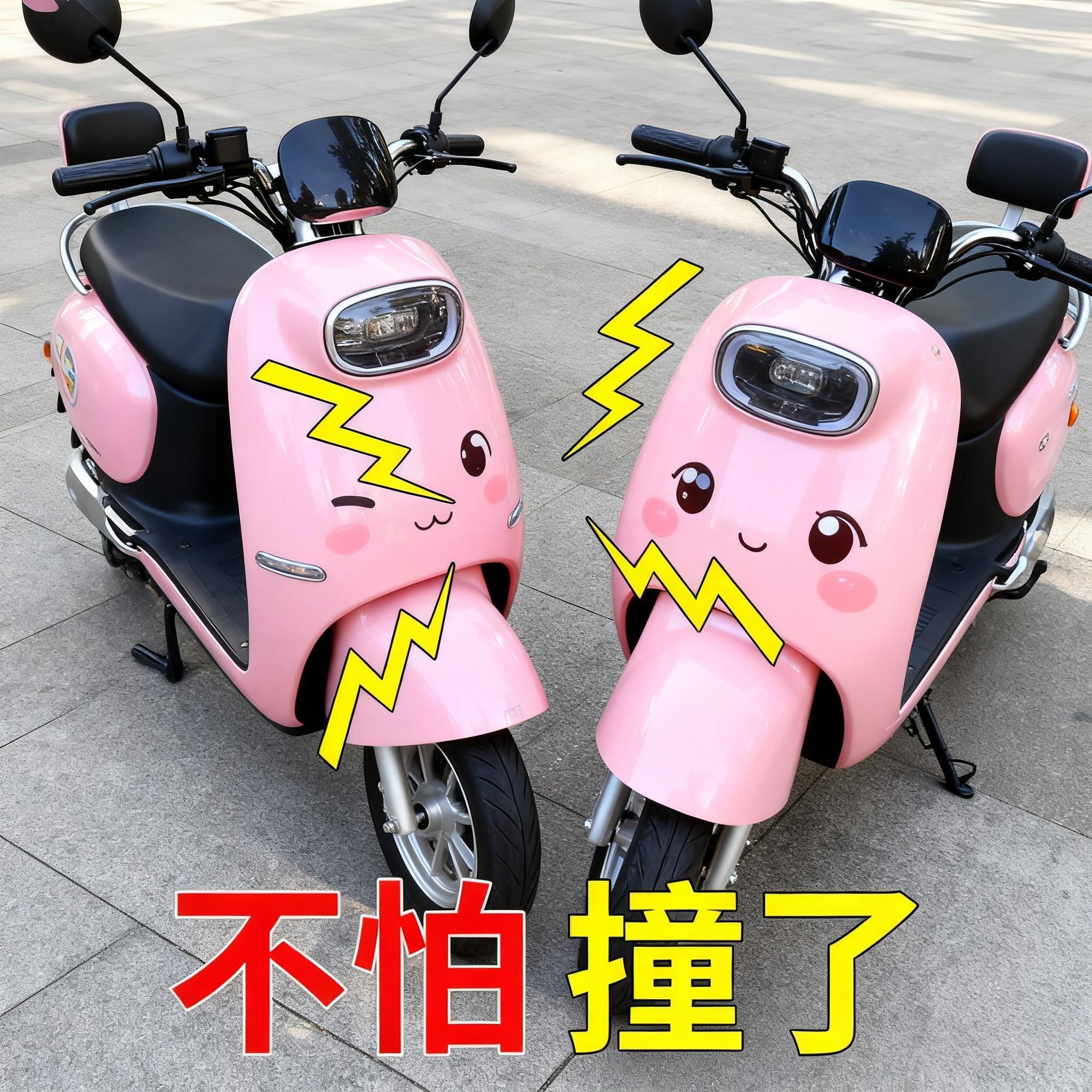 九号电动车透明防撞条防摔刮花贴