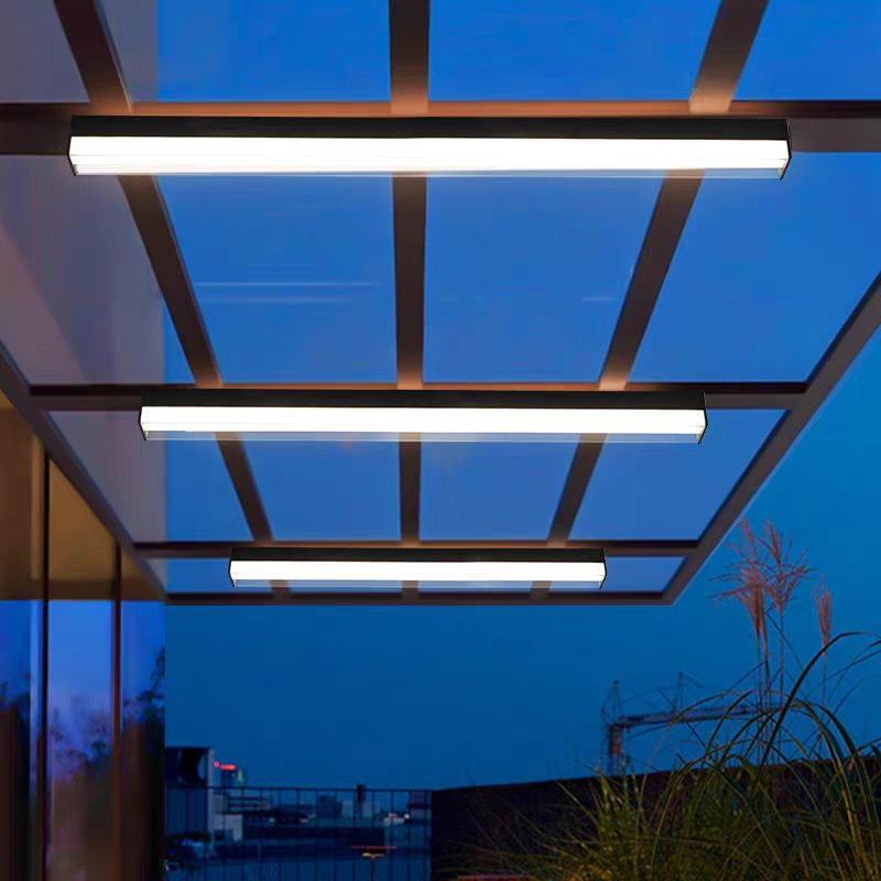 阳光房专用吸顶灯防雨长条