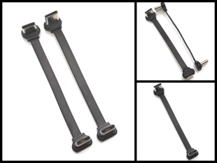 快充2.0数据长75 反向款 200mm C五芯双弯公头注胶同向 TYPE