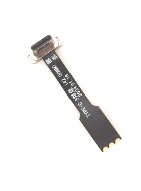 TYPE C 3PIN公头带固定螺丝孔款FPC充电连接软排线L42mm