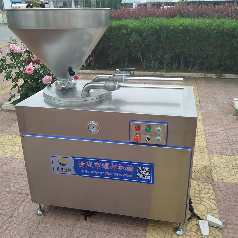 大型全自动液压灌肠机 不锈钢灌腊肠机器 全套红肠加工生产线设备