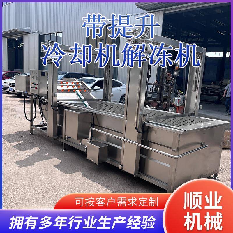 鸡胸肉海鲜解冻机 气泡冻肉解冻机设备 提升式肉制品解冻设备诸城