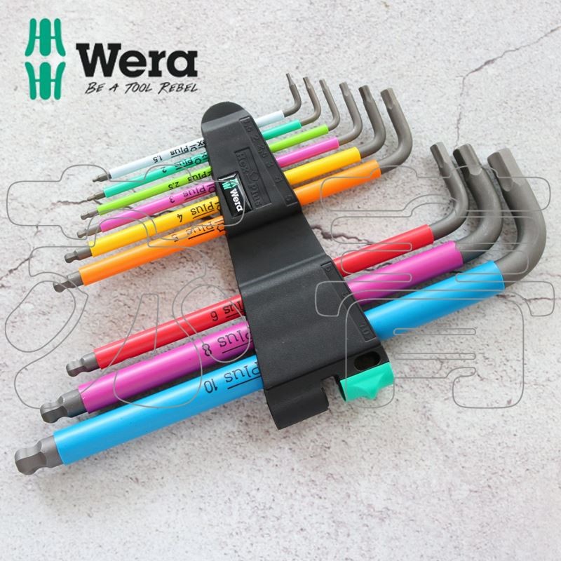 德国维拉WERA彩色950SPKS/9短球头公制内六角扳手133164 1.5-10mm