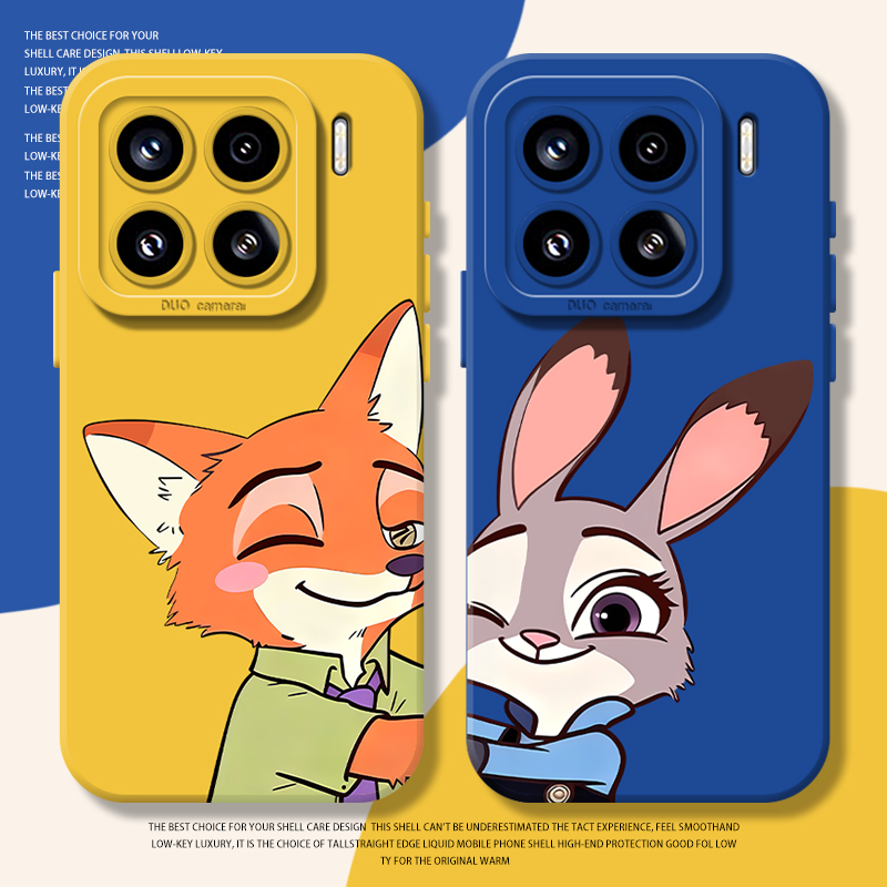 情侣尼克朱迪手机壳适用小米红米