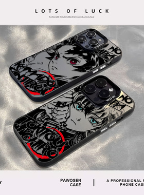 线稿鬼灭之刃适用iqoo15手机壳iqooneo10彩银13炭治郎12pro动漫11s新款z9turbo+日系8二次元7se周边6男vivo5