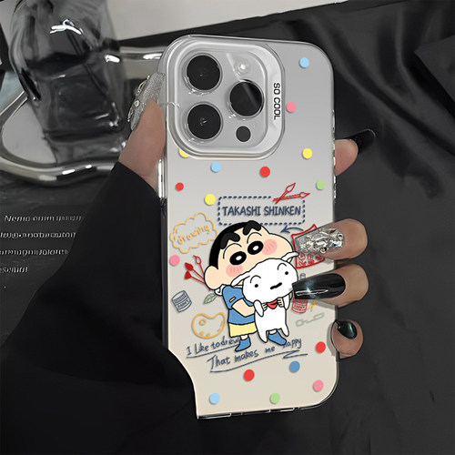 画笔蜡笔小新手机壳适用小米红米