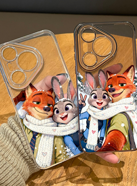 尼克朱迪手机壳适用华为pura80疯狂动物城mate70pro情侣nova14新款p60狐狸13兔子50联名40/12/30/11/15/9/8/7