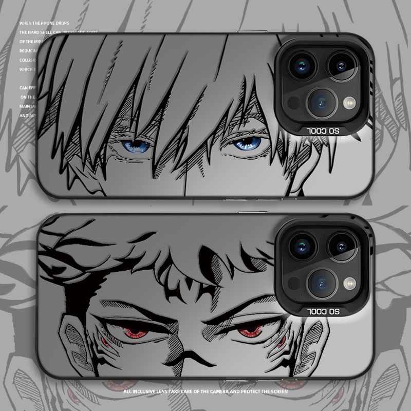 线稿咒术回战手机壳适用小米红米