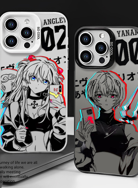 EVA明日香适用小米14手机壳17/15男13红米k70/90绫波丽k80/note12pro动漫11二次元k60新款10小众50高级感k40s