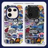 12pro涂鸦11s新款 8se球星10 7小众6高级感vivo爱酷5 NBA篮球队标手机壳适用iqoo13硅胶iqooneo9男生15 u3x