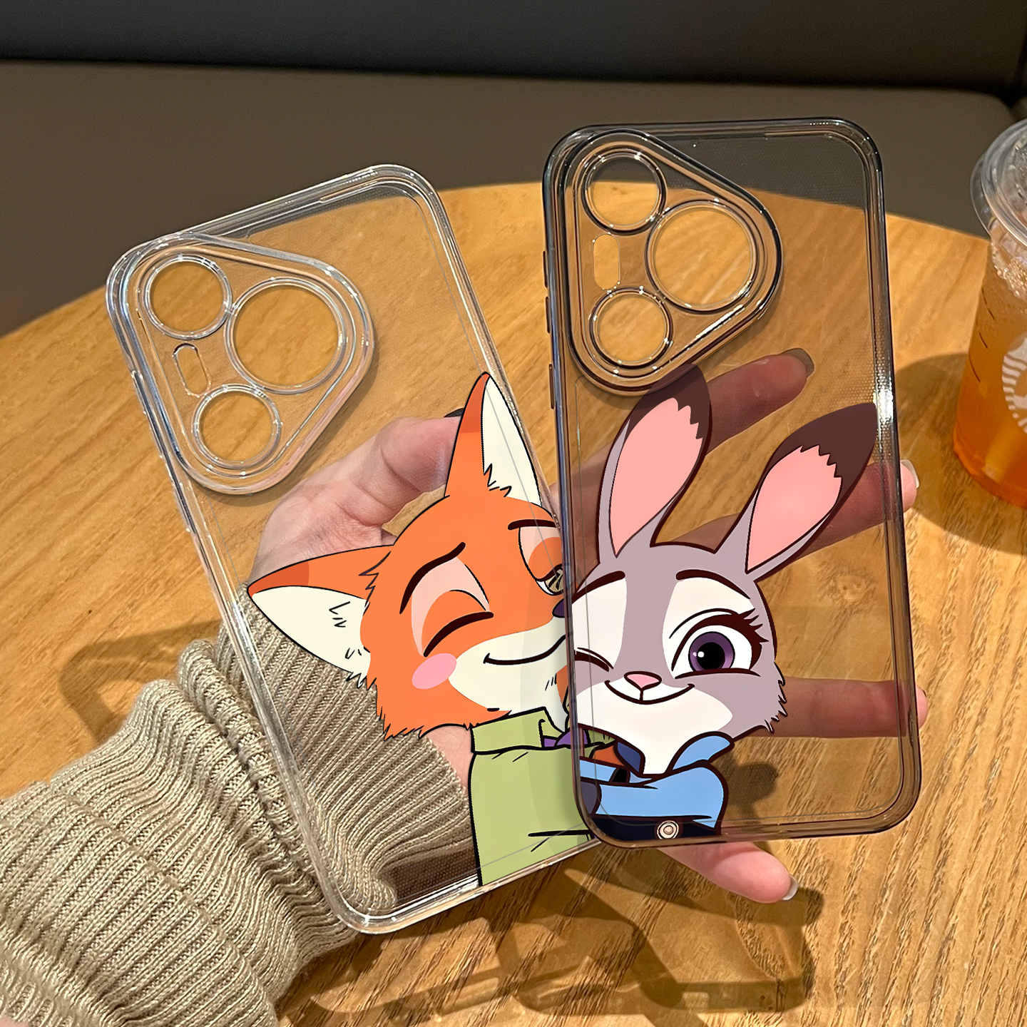 情侣尼克朱迪手机壳适用华为系列