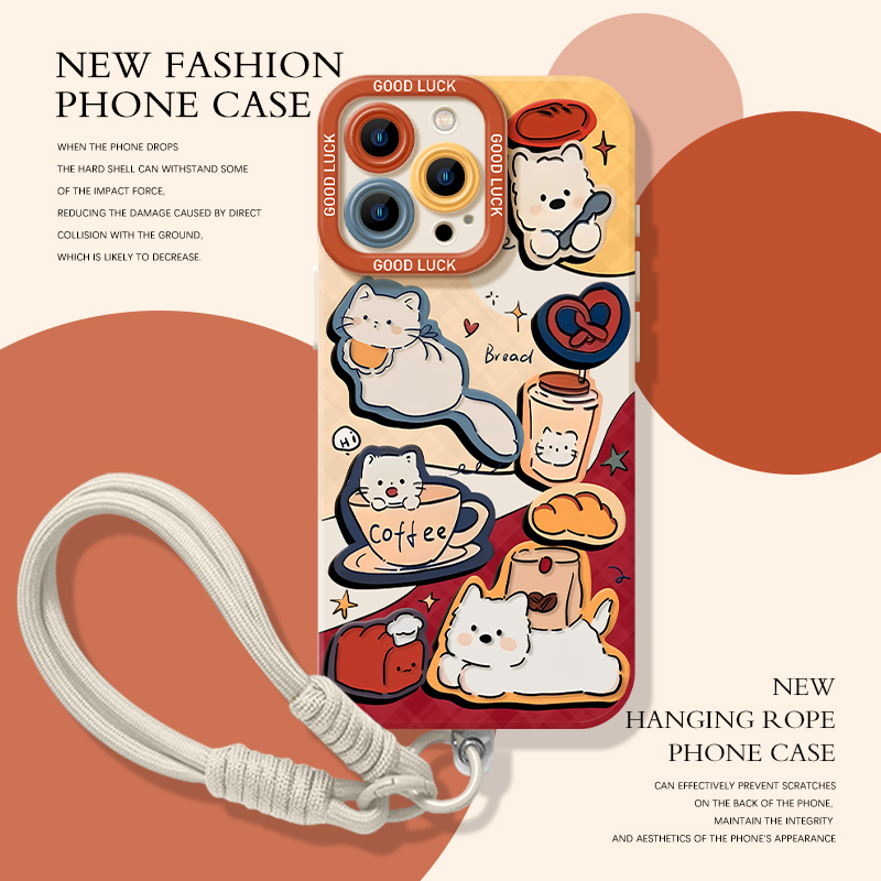 咖啡西高地手机壳适用苹果系列