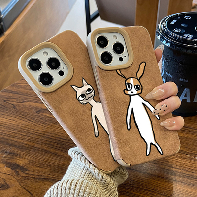 抽象比格多栋手机壳适用苹果系列