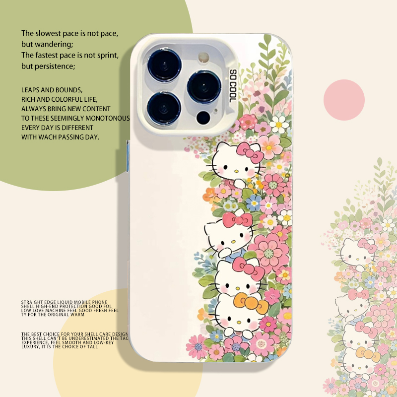 花丛kitty手机壳适用华为系列