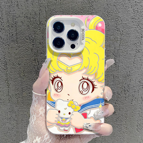 卡通美少女手机壳适用小米红米
