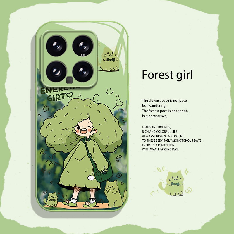 森林女孩手机壳适用小米红米系列