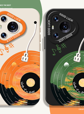 ins风唱片CD手机壳适用华为pura80pro复古mate70文艺nova14新款p60情侣13小众50高级感40艺术12/30/11/15/9/8