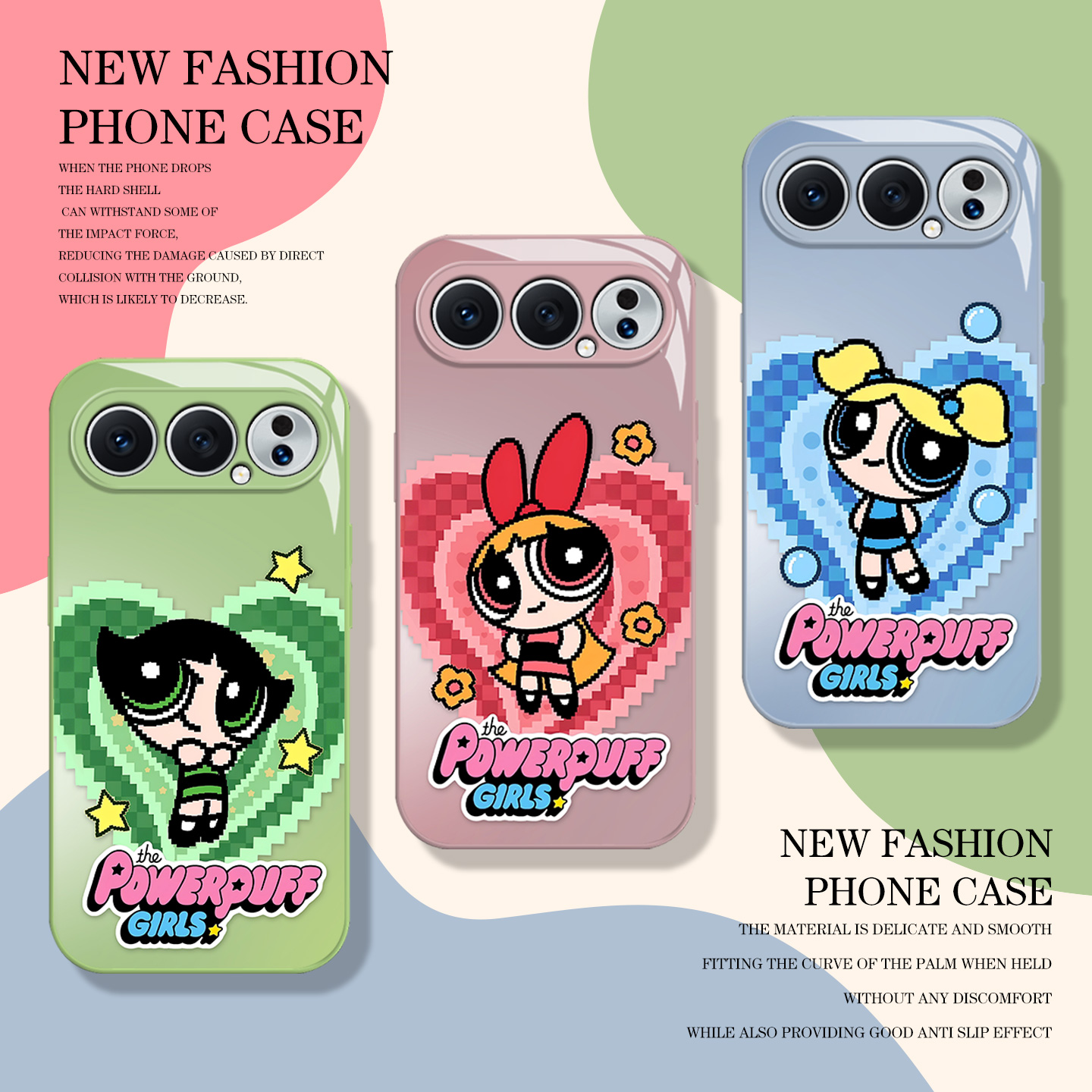 像素飞天小女警手机壳适用于荣耀