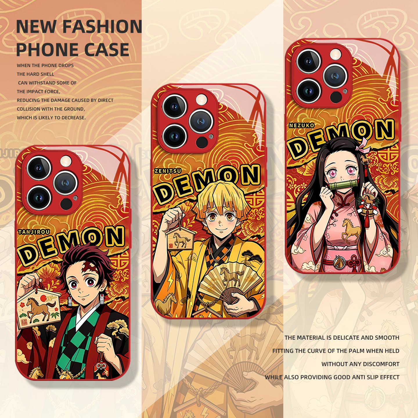 马年限定鬼灭之刃适用iqoo15手机壳iqooneo10新年13红色12pro动漫11s新款z9turbo+玻璃8男7se女6/vivo5/3/z1x,3C数码配件,手机保护套/壳,淘宝优惠券,粉丝福利购,淘宝优惠卷