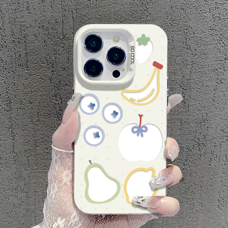 镂空水果手机壳适用苹果系列