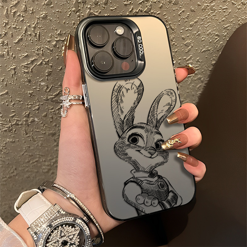 线稿尼克朱迪手机壳适用华为系列