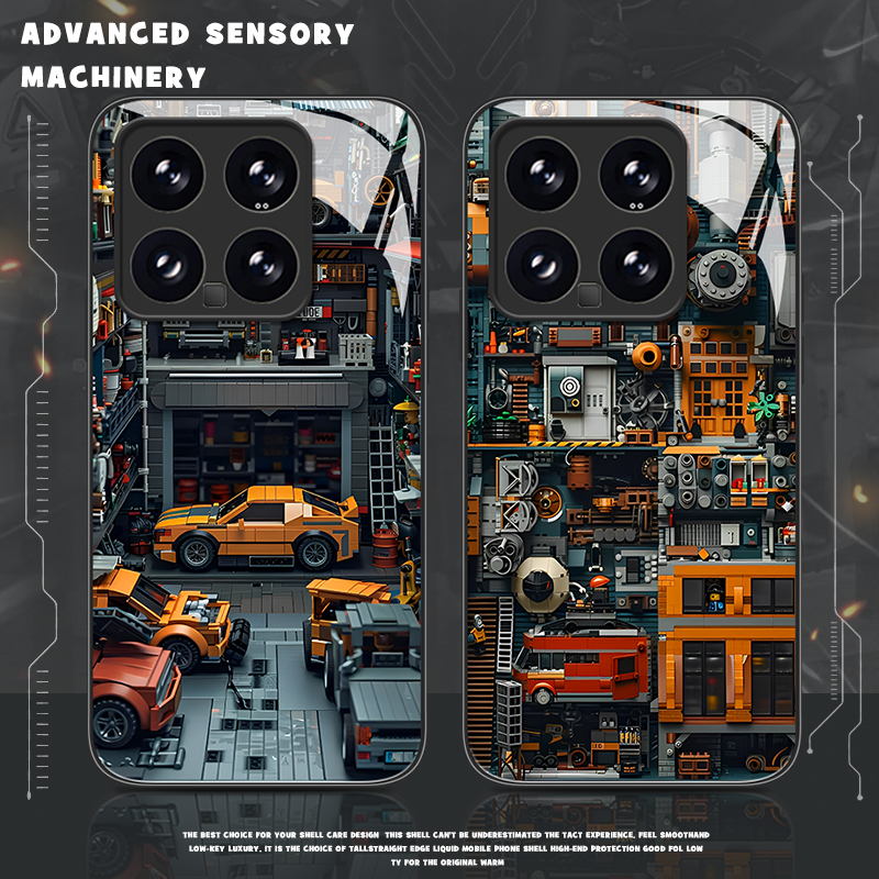 机械乐高装置手机壳适用小米红米