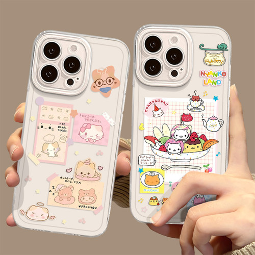 古早味猫咪手机壳适用小米红米