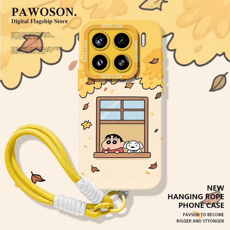 枫叶蜡笔小新手机壳适用小米红米