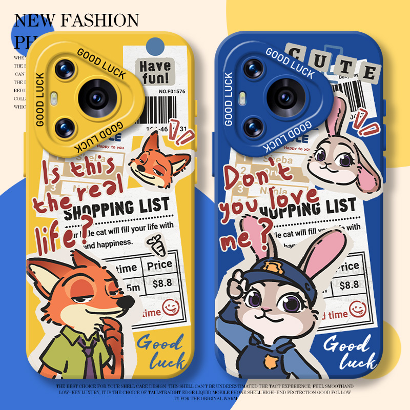 报纸尼克朱迪手机壳适用华为系列