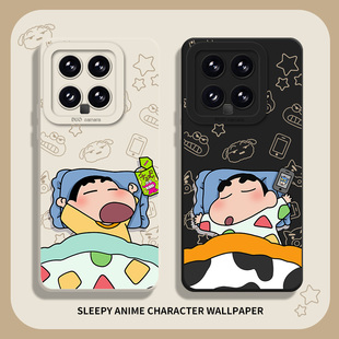 note12pro可爱11创意k60情侣10男50动漫k40s 13ultra红米k70硅胶90 k80趣味9 睡觉小新适用小米14手机壳17