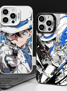 怪盗基德手机壳适用opporeno13名侦探12柯南15/14防摔findx8pro新款k11x周边10二次元9动漫7/6男生5+4se日漫3