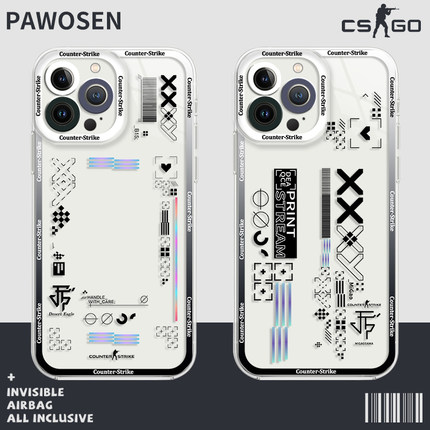 csgo手机壳适用小米13印花集15硅胶14套11ultra红米k90/k80/k60pro透明k70男12周边17/k50男生note9渐变色k40