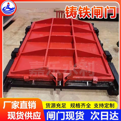 附壁式铸铁镶铜圆闸门水库双向止水渠道闸门法兰式暗杆铸铁闸阀门