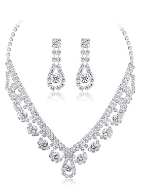 镶钻气质新娘项链