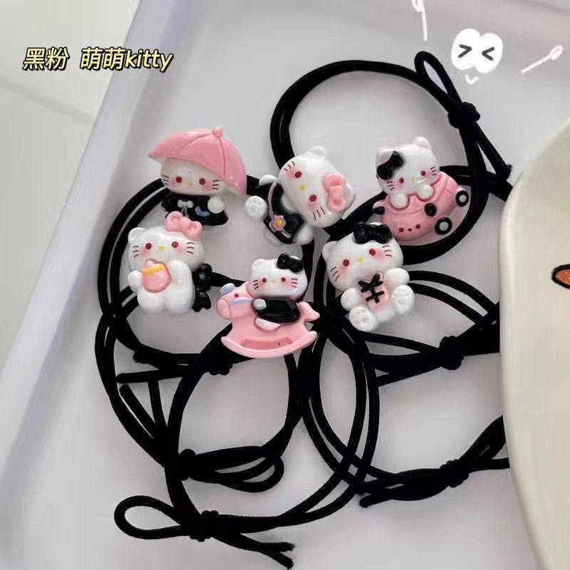 迷你黑粉kitty发圈头绳可爱甜美少女卡通凯蒂皮筋头饰新款头绳,饰品/流行首饰/时尚饰品新,发饰,淘宝优惠券,粉丝福利购,淘宝优惠卷