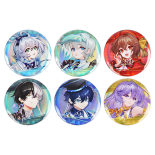 暴蒙 正版 Vsinger 素面镭射徽章/吧唧 洛天依 言和 官谷周边