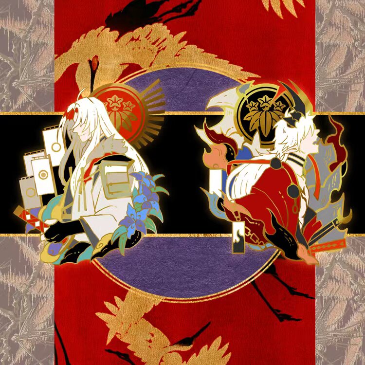 【瑕疵特价不退换】阴阳师同人 源赖光鬼切金属徽章
