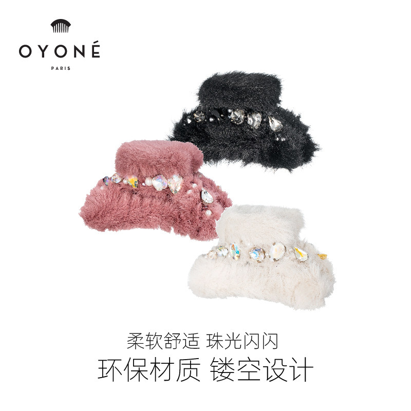 oyone法国花朵仿水晶发饰